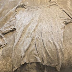 Gray long sleeve sweater